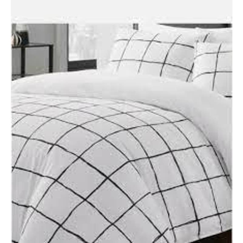 CITY SCENE TWIN DUVET COVER SET, WHITE COURTNEY NEW